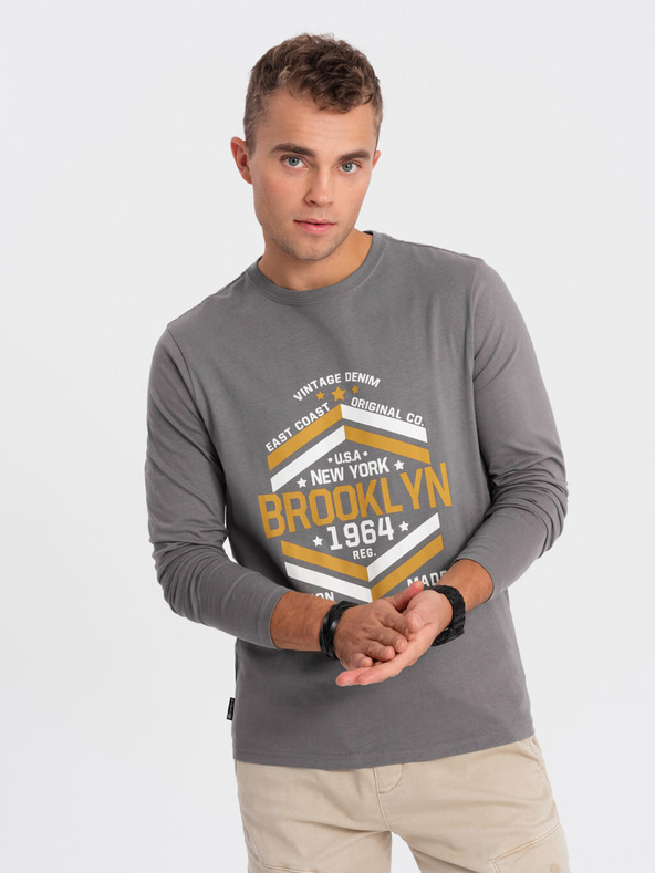 Ombre Clothing Grau Herren T-Shirt Ombre Kleidung