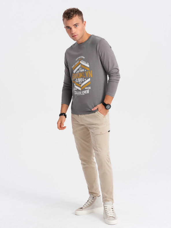 Ombre Clothing Grau Herren T-Shirt Ombre Kleidung