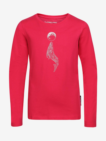 ALPINE PRO Dunkelrosa Mädchen T-Shirt ALPINE PRO Olero