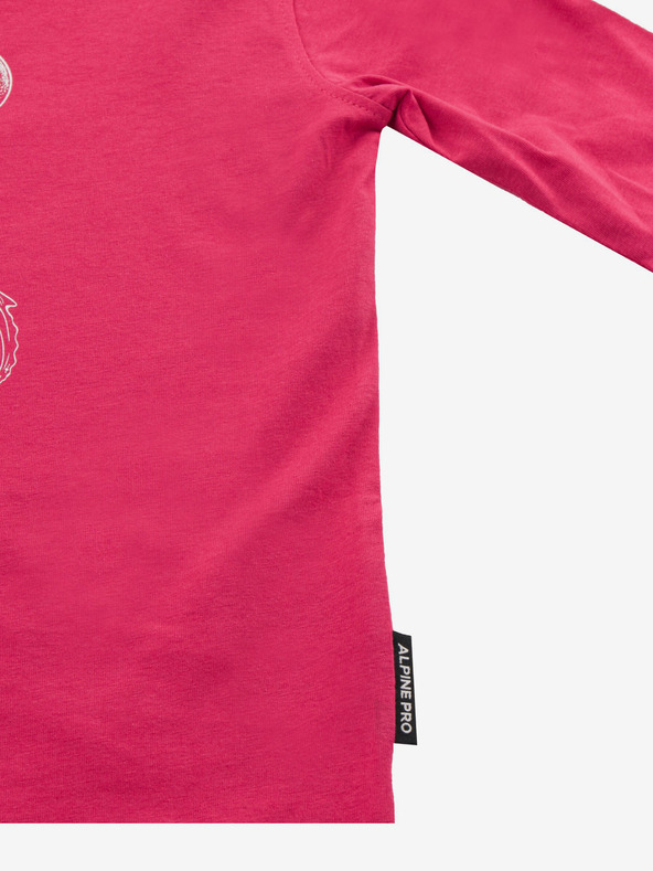 ALPINE PRO Dunkelrosa Mädchen T-Shirt ALPINE PRO Olero