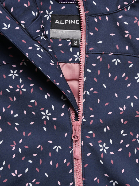 ALPINE PRO Dunkelblauer Mädchen-Softshell-Mantel ALPINE PRO Ilemo
