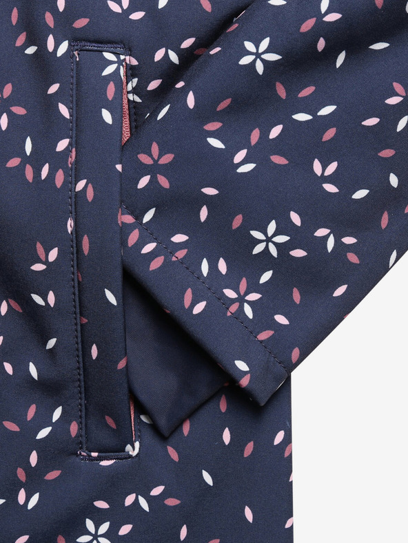 ALPINE PRO Dunkelblauer Mädchen-Softshell-Mantel ALPINE PRO Ilemo