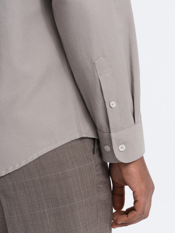 Ombre Clothing Herrenhemd grau Ombre Kleidung