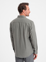Ombre Clothing Khaki Herrenhemd Ombre Clothing