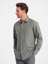Ombre Clothing Khaki Herrenhemd Ombre Clothing
