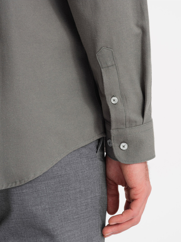 Ombre Clothing Khaki Herrenhemd Ombre Clothing