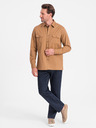 Ombre Clothing Braunes Herrenhemd Ombre Clothing