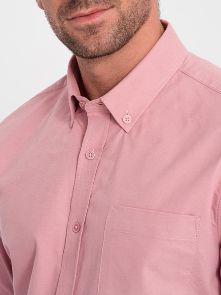Ombre Clothing Rosa Herrenhemd Ombre Clothing