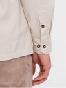 Ombre Clothing Cremefarbenes Herren Ombre Clothing Überhemd