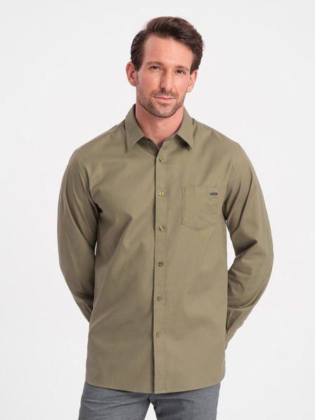 Ombre Clothing Grünes Herren Ombre Clothing Oberhemd