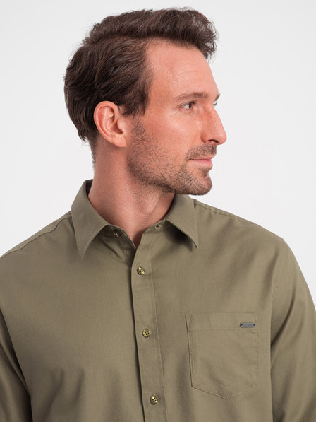 Ombre Clothing Grünes Herren Ombre Clothing Oberhemd