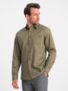 Ombre Clothing Grünes Herren Ombre Clothing Oberhemd