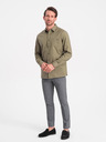 Ombre Clothing Grünes Herren Ombre Clothing Oberhemd