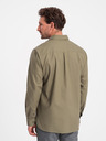 Ombre Clothing Grünes Herren Ombre Clothing Oberhemd