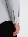 Ombre Clothing Hellgraues Herrenhemd brindle Ombre Clothing
