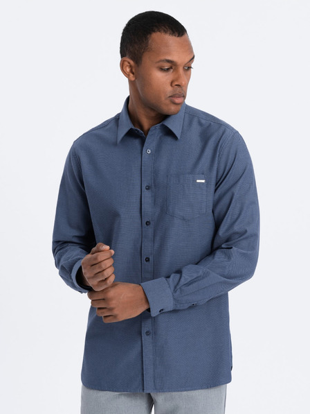 Ombre Clothing Dunkelblau Herrenhemd Ombre Kleidung
