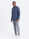 Ombre Clothing Dunkelblau Herrenhemd Ombre Kleidung