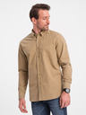 Ombre Clothing Hellbraunes Herrenhemd Ombre Clothing