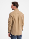 Ombre Clothing Hellbraunes Herrenhemd Ombre Clothing