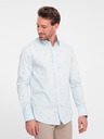 Ombre Clothing Hellblaues gemustertes Herrenhemd Ombre Kleidung