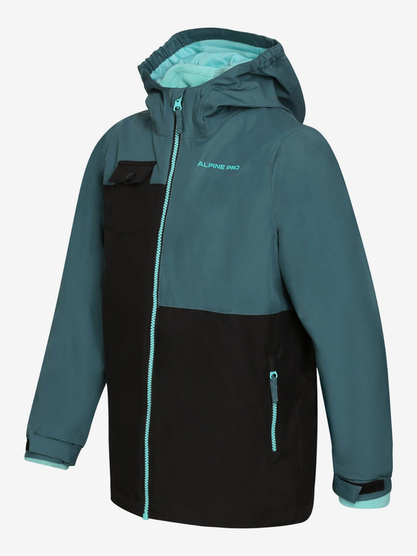 ALPINE PRO Graue Jungenjacke mit Sweatshirt ALPINE PRO Plega