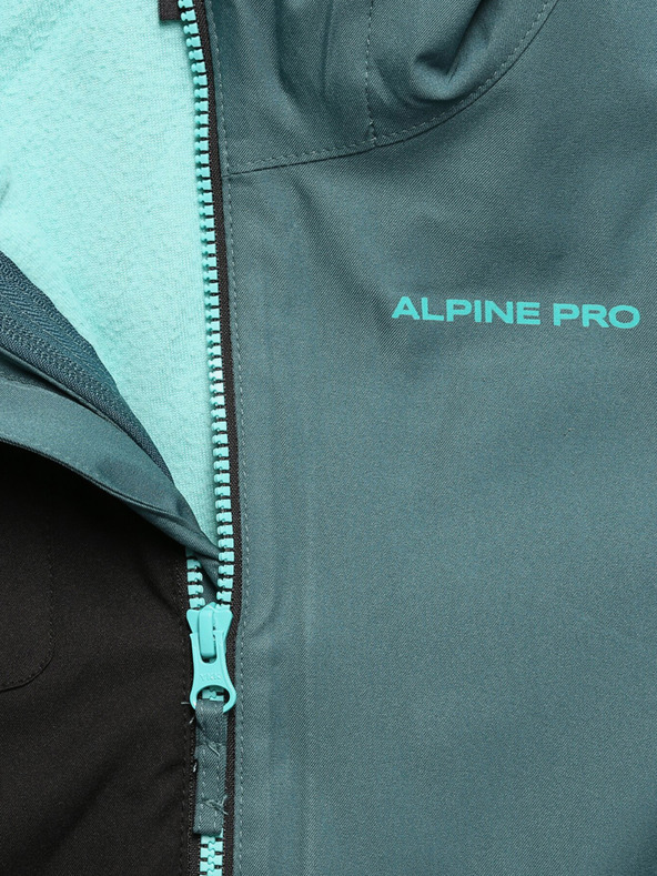 ALPINE PRO Graue Jungenjacke mit Sweatshirt ALPINE PRO Plega