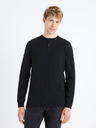 Celio Schwarzer Herren-Basic-Pullover Celio Fepax