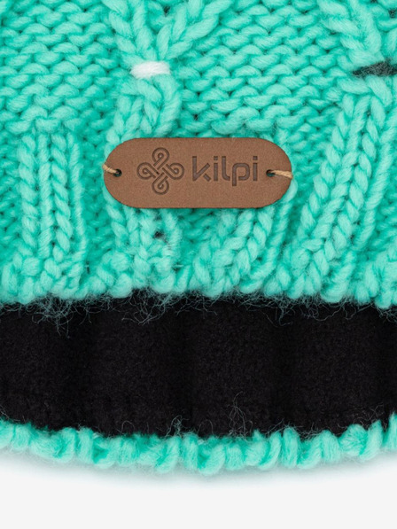 Kilpi Türkisfarbene Damen-Wintermütze Kilpi Crochy-W