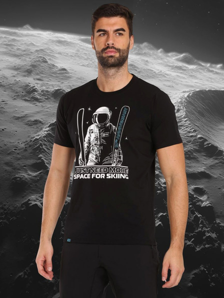 Kilpi Schwarzes T-Shirt für Männer aus Baumwolle Kilpi LTD TRITON-M