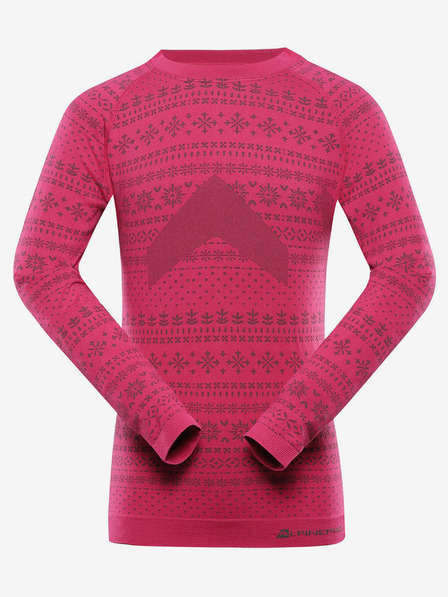 ALPINE PRO Dunkelrosa Mädchen-Funktions-T-Shirt ALPINE PRO Amboso