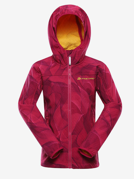 ALPINE PRO Dunkelrosa Mädchen-Softshell-Jacke ALPINE PRO Hooro