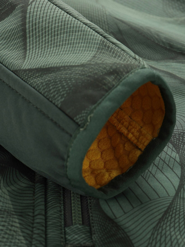 ALPINE PRO Dunkelgrüne Kinder-Softshell-Jacke ALPINE PRO Hooro