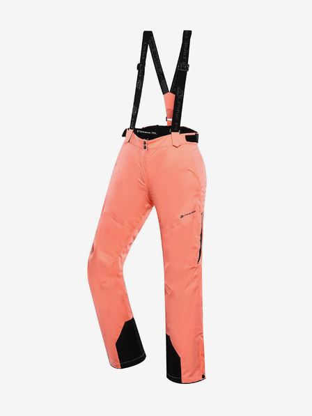 ALPINE PRO Orangefarbene Damenskihose mit Membrane PTX ALPINE PRO Osaga