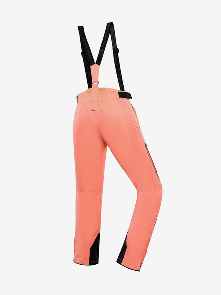 ALPINE PRO Orangefarbene Damenskihose mit Membrane PTX ALPINE PRO Osaga