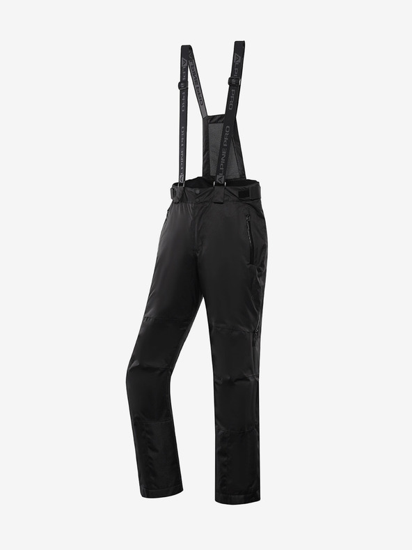 ALPINE PRO Schwarze Herrenskihose mit Membrane PTX ALPINE PRO Feler