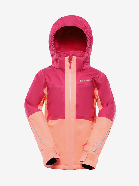ALPINE PRO Orange-rosa Mädchen-Skijacke mit PTX-Membran ALPINE PRO Reamo