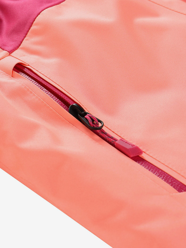 ALPINE PRO Orange-rosa Mädchen-Skijacke mit PTX-Membran ALPINE PRO Reamo
