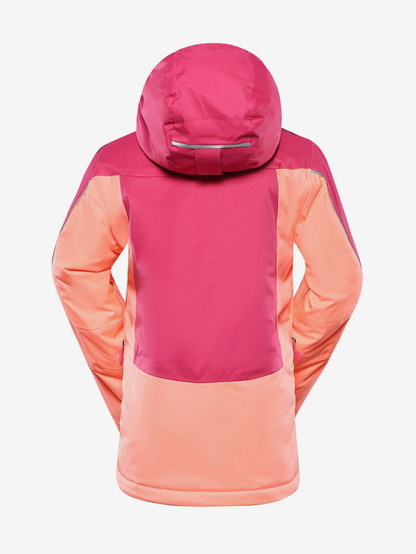 ALPINE PRO Orange-rosa Mädchen-Skijacke mit PTX-Membran ALPINE PRO Reamo
