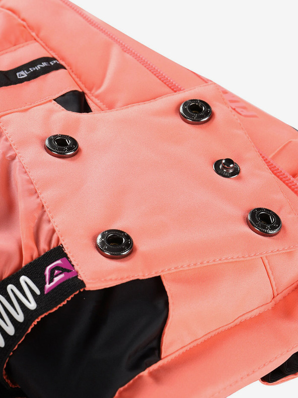 ALPINE PRO Orange-rosa Mädchen-Skijacke mit PTX-Membran ALPINE PRO Reamo