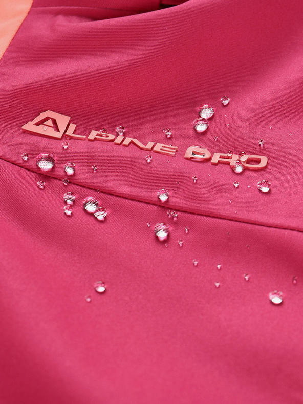 ALPINE PRO Orange-rosa Mädchen-Skijacke mit PTX-Membran ALPINE PRO Reamo