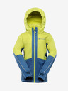 ALPINE PRO Blaugrüne Kinder-Skijacke mit PTX-Membran ALPINE PRO Reamo