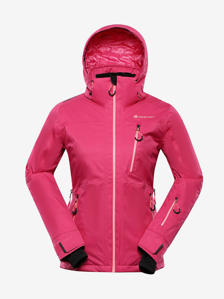 ALPINE PRO Dunkelrosa Damen-Skijacke mit Membrane PTX ALPINE PRO Reamo
