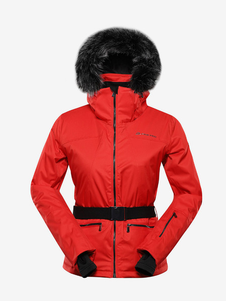 ALPINE PRO Rote Damen-Skijacke mit Membrane PTX ALPINE PRO Olada