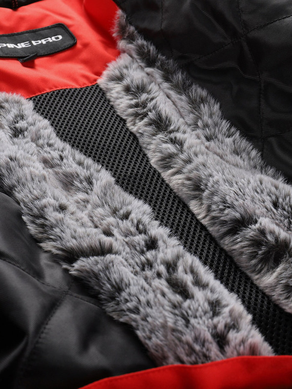 ALPINE PRO Rote Damen-Skijacke mit Membrane PTX ALPINE PRO Olada