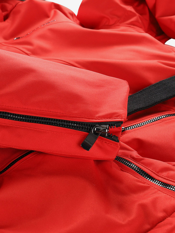 ALPINE PRO Rote Damen-Skijacke mit Membrane PTX ALPINE PRO Olada