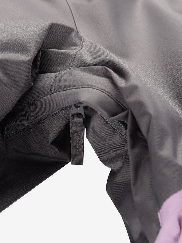 ALPINE PRO Grau-lila Damen-Skijacke mit Membrane PTX ALPINE PRO Uzera