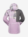 ALPINE PRO Grau-lila Damen-Skijacke mit Membrane PTX ALPINE PRO Uzera