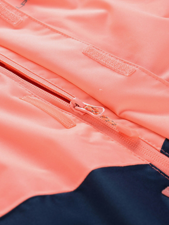 ALPINE PRO Orangefarbene Kinder-Skijacke mit PTX ALPINE PRO Zaribo-Membran