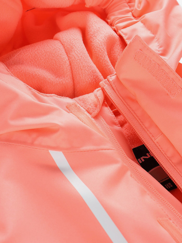 ALPINE PRO Orangefarbene Kinder-Skijacke mit PTX ALPINE PRO Zaribo-Membran