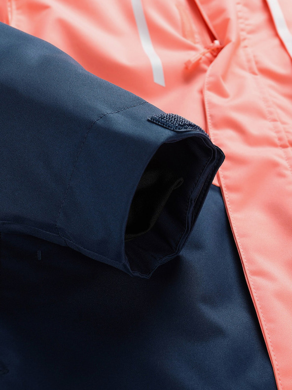 ALPINE PRO Orangefarbene Kinder-Skijacke mit PTX ALPINE PRO Zaribo-Membran